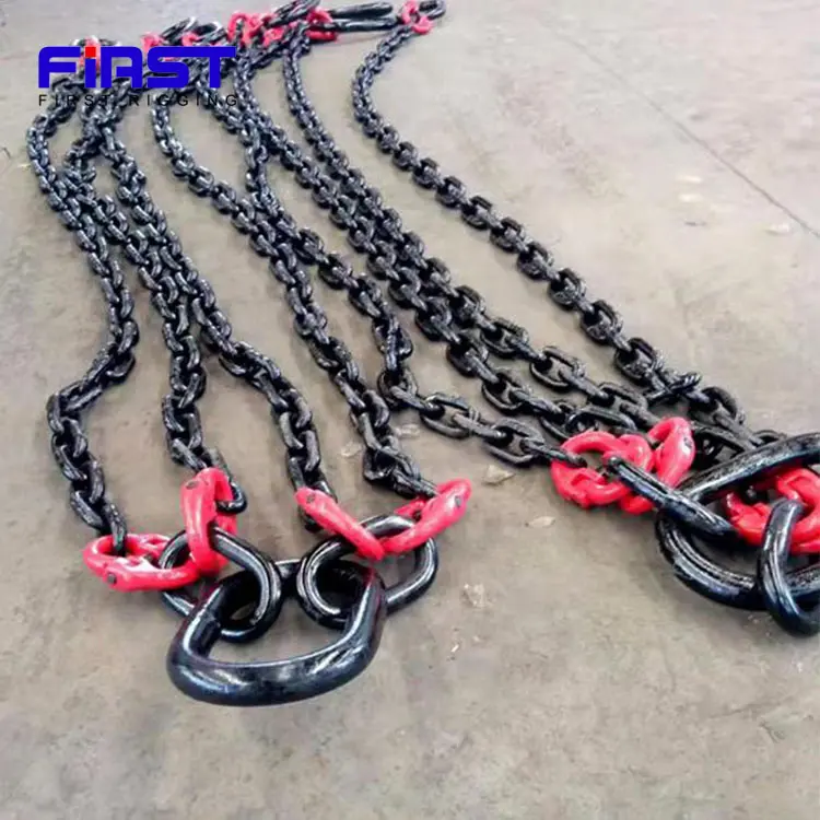 اسلینگ زنجیری دوپایه ایمن برای تجهیزات باربرداری
