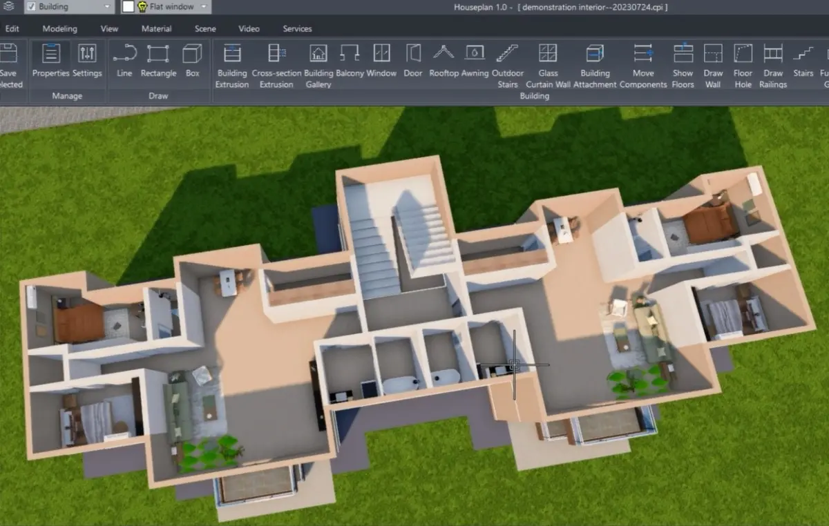 نمونه طرح معماری با استفاده از نرمافزار BIM